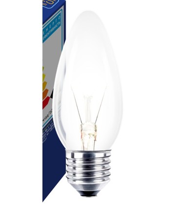 Klar E27 25W glødetrådspære - Traditionel pære, 200lm, dæmpbar, B35 Klar E27 25W glødetrådspære - Traditionel pære, 200lm, dæmpbar, B35