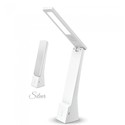 V-Tac 4W bordlampe hvid/sølv - Touch dæmpbar, genopladelig