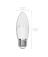 Outlet: Aigostar LED 7W E27 - C37, 3000K