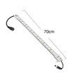 Trappe aluprofil med LED strip - 70 cm, 4W, 24V, IP65, med stik