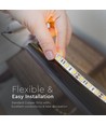 5m 7W/m RGB stænktæt LED strip - 12V DC, IP65, 60 LED pr. meter