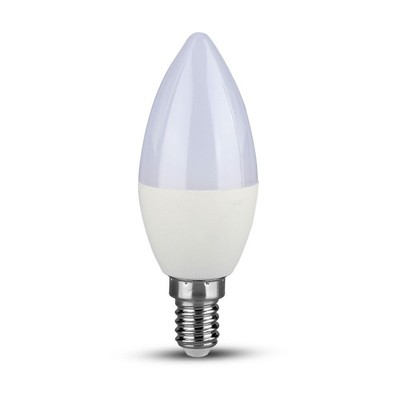 V-Tac 4W LED pære - 320lm, 200 grader, E14 - Dæmpbar : Ikke dæmpbar, Kulør : Kold