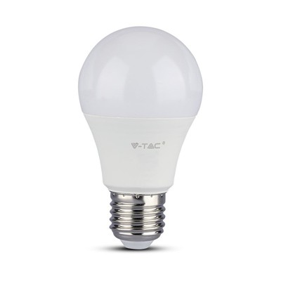 Billede af V-Tac 9W LED pære - 200 grader, A60, E27 - Dæmpbar : Ikke dæmpbar, Kulør : Varm