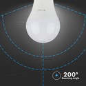 V-Tac 9W LED pære - 200 grader, A60, E27