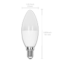 Outlet: Aigostar LED-lampe 5 styk, A5 C37 4W - E14 fatning, dagslys 3000K