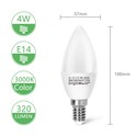 Outlet: Aigostar LED-lampe 5 styk, A5 C37 4W - E14 fatning, dagslys 3000K