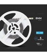 5m 8W/m LED strip - 12V DC, 120 LED pr. meter, 8mm bred