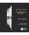 G53 AR111 indbygningsspot - Hvid, 17,4 x 17,4 cm