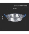 Downlight kit uden lyskilde - Hul: Ø7,5 cm, Mål: Ø9,1 cm, børstet aluminium, vælg MR16 eller GU10 fatning