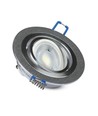 Downlight kit uden lyskilde - Hul: Ø7,5 cm, Mål: Ø9,1 cm, børstet aluminium, vælg MR16 eller GU10 fatning