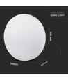 15W LED loftslampe - IP44, Ø20cm, Rund