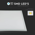 V-Tac 60x60 LED panel - 45W, 5400lm, 120lm/w, hvid kant