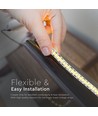5m 18W/m LED strip - 12V DC, IP20, Høj lumens, 240LED