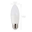 Outlet: Aigostar LED A5 C37 9W, E27 fatning - 3000K