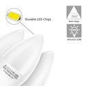 Outlet: Aigostar LED-lampe, A5 C37 - 9W, E14 fatning, 3000K, Varmt Hvidt Lys, Sæt med 5 stykker