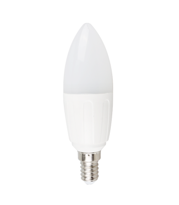 Outlet: Aigostar LED-lampe, A5 C37 - 9W, E14 fatning, 3000K, Varmt Hvidt Lys, Sæt med 5 stykker