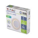 Outlet: V-Tac 6W LED hvid væglampe - Rund, indirekte, IP65 udendørs, 230V, inkl. lyskilde