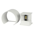 V-Tac 5W LED hvid væglampe - Rund, justerbar spredning, IP65 udendørs, 230V, inkl. lyskilde