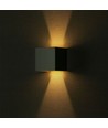 5W LED væglampe - IP65 udendørs, Firkantet, grå, justerbar spredning, inkl. lyskilde