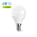 Outlet: Aigostar LED lampe A5 G45 6W, E14 fatning - 4000K, 500lm, erstatter 42W, sæt med 5 stykker