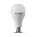 V-Tac 15W LED pære - Kraftig pære, A65, B22