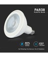 E27 12,8W LED spotpære - PAR38, Samsung LED chip