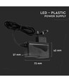 18W / 12V DC strømforsyning til LED strips - 1.5A, IP44 vådrum
