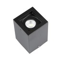 V-Tac loftslampe - Firkantet, sort, IP20, GU10 fatning, uden lyskilde