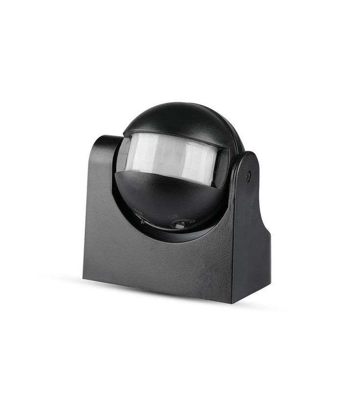 V-Tac bevægelsessensor - LED venlig, sort, IP44 udendørs