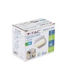 6W LED væglampe - IP65 udendørs, Oval, roterbar 350 grader, sort, inkl. lyskilde