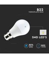 B22 9W LED pære