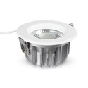 Outlet: V-Tac 10W LED indbygningsspot - Hul: Ø12 cm, Mål: Ø13.5 cm, 230V