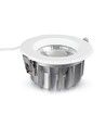 Outlet: V-Tac 10W LED indbygningsspot - Hul: Ø12 cm, Mål: Ø13.5 cm, 230V