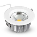 Outlet: V-Tac 10W LED indbygningsspot - Hul: Ø12 cm, Mål: Ø13.5 cm, 230V