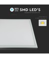 V-Tac 60x60 LED panel - 32W, 4320lm, 120lm/w, hvid kant