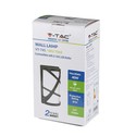 V-Tac grå væglampe - IP54 udendørs, E27 fatning, uden lyskilde