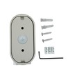 6W LED væglampe - IP65 udendørs, Oval, grå, roterbar 350 grader, inkl. lyskilde