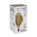 Outlet: V-Tac 8W LED kæmpe globepære - Kultråd, Ø18 cm, dæmpbar, ekstra varm hvid, 2000K, E27