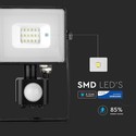 V-Tac 10W LED projektør med sensor - SMD, Samsung LED chip