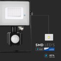 V-Tac 30W LED projektør med sensor - SMD, Samsung LED chip