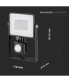 30W LED projektør med sensor - Samsung LED chip, arbejdslampe