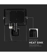 30W LED projektør med sensor - Samsung LED chip, arbejdslampe