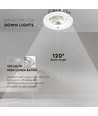 V-Tac 30W LED indbygningsspot - Hul: Ø20,7 cm, Mål: Ø22 cm, 230V