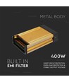400W / 24V DC strømforsyning - 16.6A, IP45 regntæt