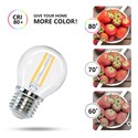 Outlet: LED Filament pære G45 E27 4W 2700K Klar