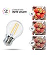 Outlet: LED Filament pære G45 E27 4W 2700K Klar