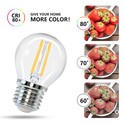 Outlet: LED Filament pære G45 E27 4W 2700K Klar