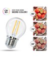 Outlet: LED Filament pære G45 E27 4W 2700K Klar