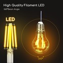 Outlet: LED-Filament pære A60 E27 6W - 2700K - Klar