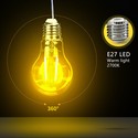 Outlet: LED-Filament pære A60 E27 6W - 2700K - Klar